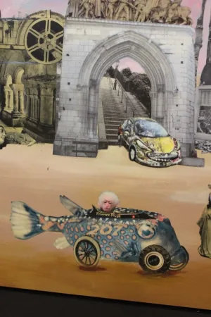 Huile Sur Panneau , Vision Surréaliste Par Jacques Deal Vers 1980