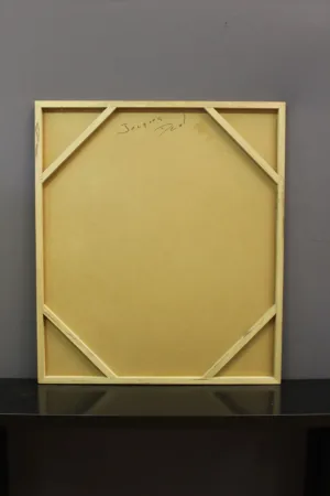 Huile Sur Panneau , Vision Surréaliste Par Jacques Deal Vers 1980