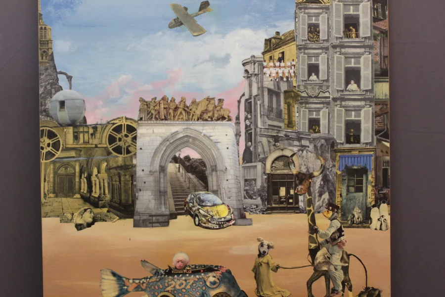 OIL ON PANEL by JACQUES DEAL