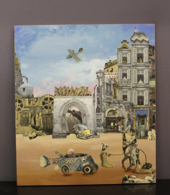 OIL ON PANEL by JACQUES DEAL