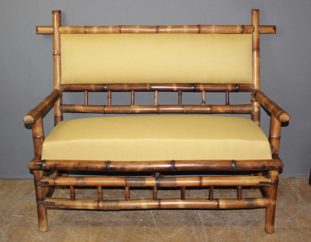 Banquette En Bambou d'époque Napoléon III