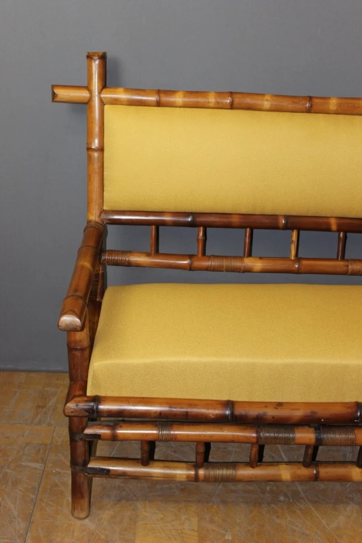 Banquette En Bambou d'époque Napoléon III