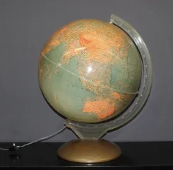 Mappemonde Lumineuse Vers 1960