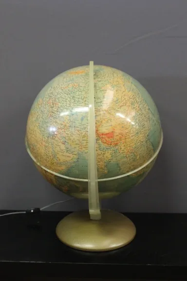 Mappemonde Lumineuse Vers 1960