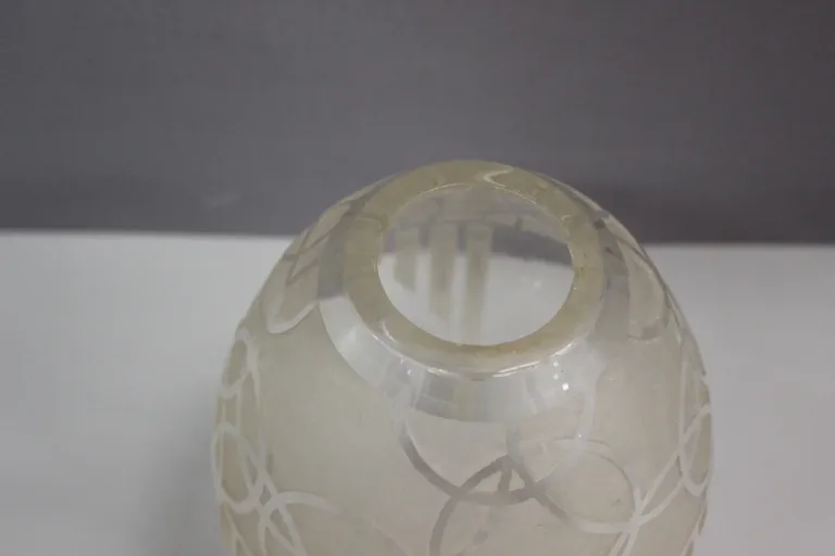 Vase Art Déco à Décor Géométrique Par Georges Chevalier