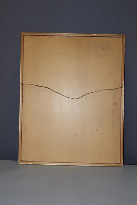 Pastel Sur Panneau Corrida Par Léon Perrin Vers 1950