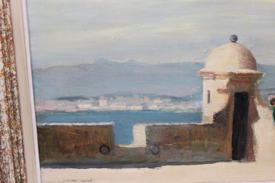 OIL ON PANEL by HENRI JULIE