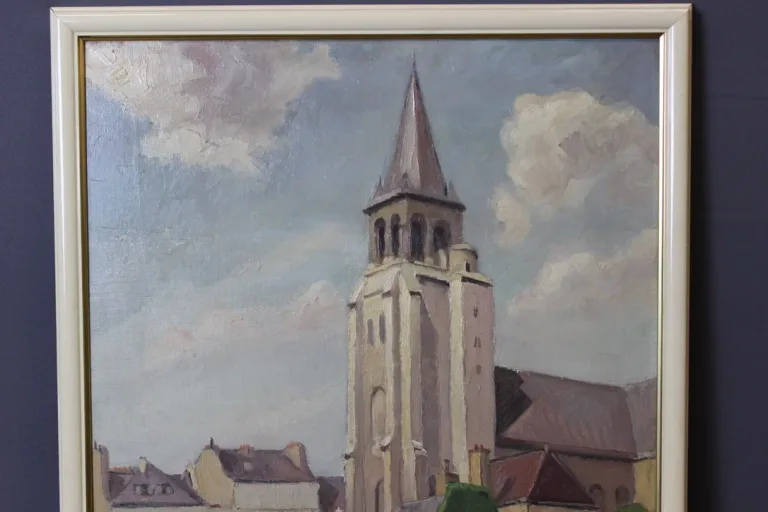 纸板油画，签名：REILLAC