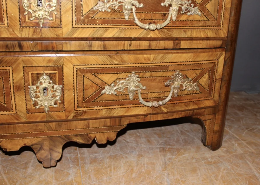 Commode Louis XIV En Marqueterie XVIII