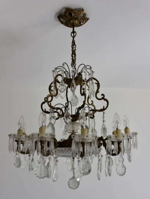 BRONZE AND  CRYSTAL LIGHT