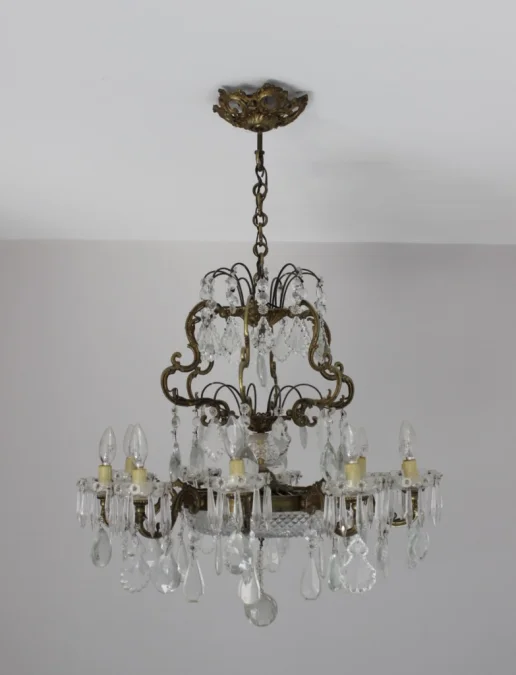 BRONZE AND  CRYSTAL LIGHT