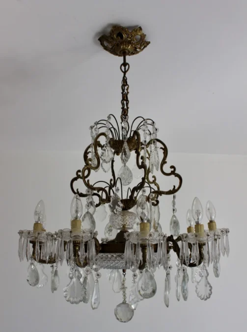 BRONZE AND  CRYSTAL LIGHT