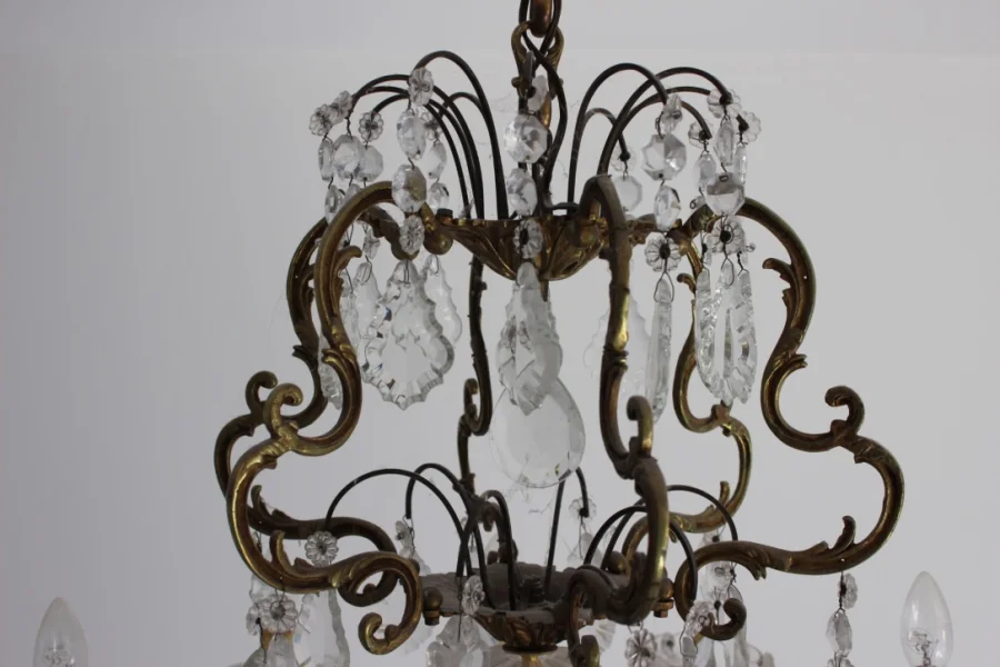 BRONZE AND  CRYSTAL LIGHT