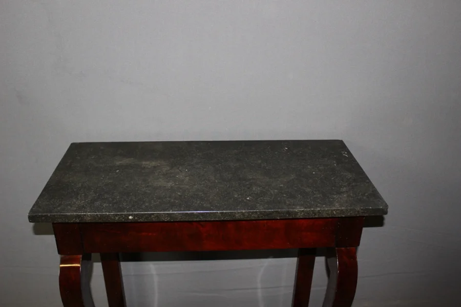 Petite Console d'époque Restauration En Acajou XIX
