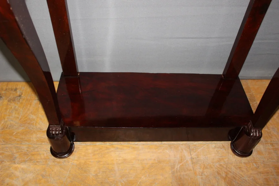 Petite Console d'époque Restauration En Acajou XIX