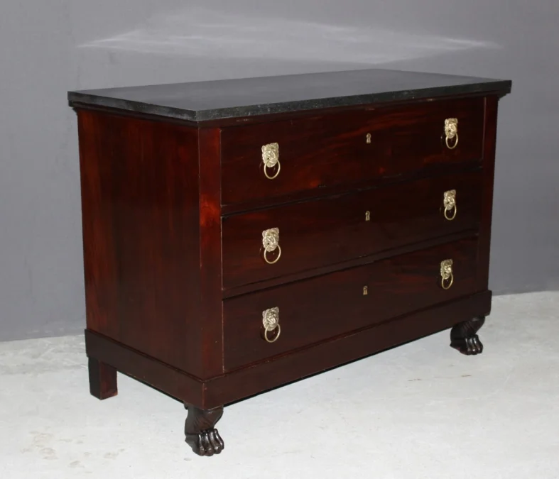 Commode Retour d'Egypte En Acajou Début XIX