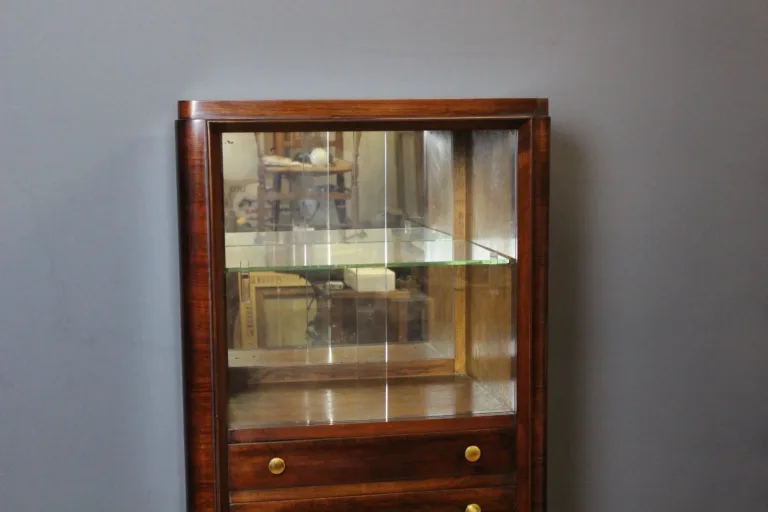 Argentier En Noyer d'époque Art Déco