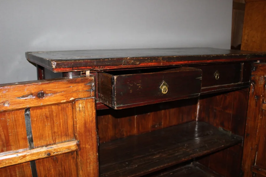 Armoire Chinoise En Bois Laqué Vers 1900