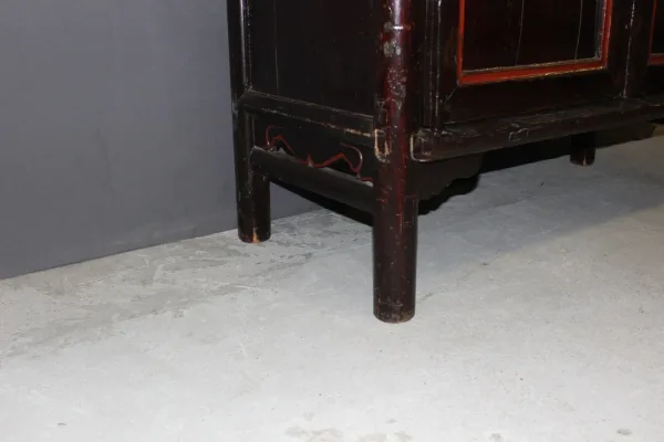 Armoire Chinoise En Bois Laqué Vers 1900