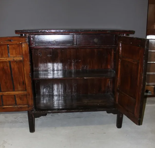 Armoire Chinoise En Bois Laqué Vers 1900