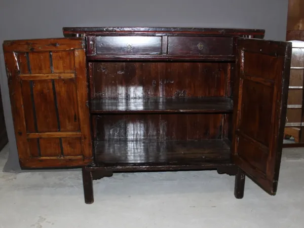Armoire Chinoise En Bois Laqué Vers 1900