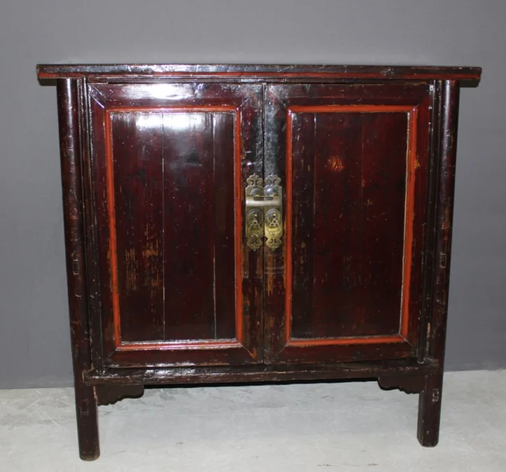 Armoire Chinoise En Bois Laqué Vers 1900
