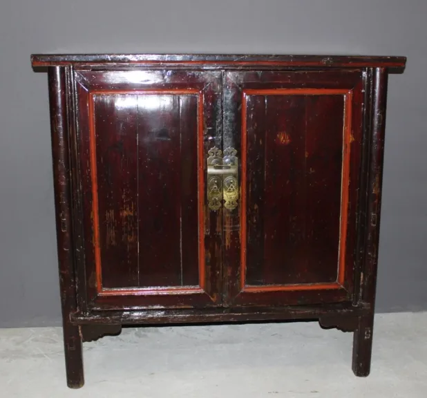 Armoire Chinoise En Bois Laqué Vers 1900