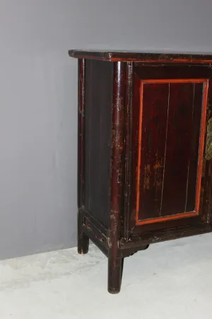 Armoire Chinoise En Bois Laqué Vers 1900