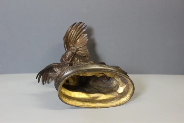 Bronze La Perdrix Et Le Lézard Par Arson XIX
