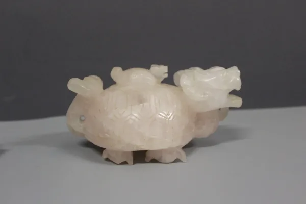 Tortue En Quartz Rose , Chine XX