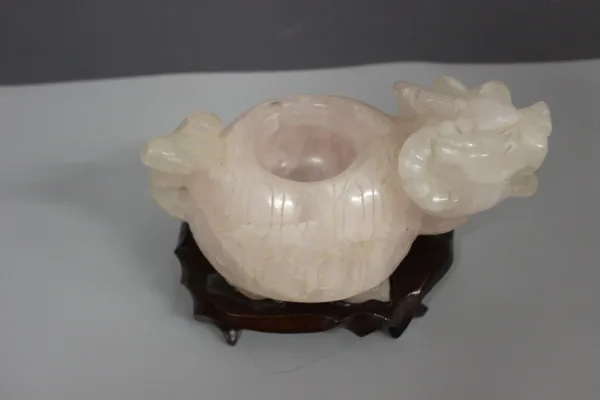 Tortue En Quartz Rose , Chine XX