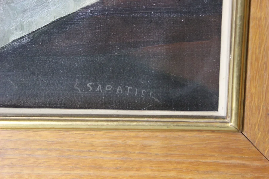 МАСЛО НА ХОЛСТЕ Л. САБЕТЬЕ