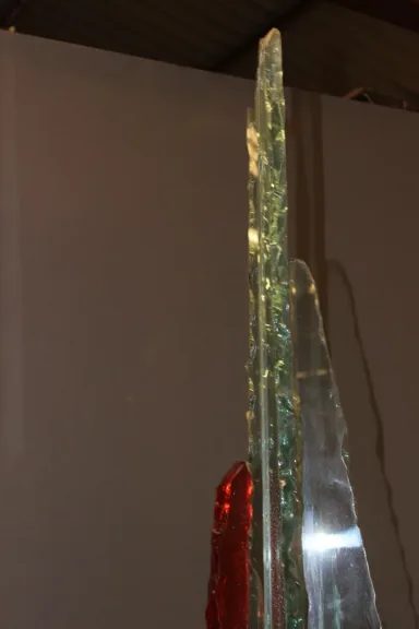 Importante Sculpture En Verre Par Thibault d'Aucuns XX