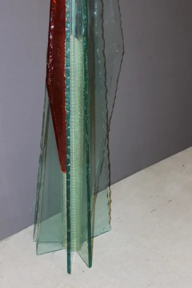 Importante Sculpture En Verre Par Thibault d'Aucuns XX