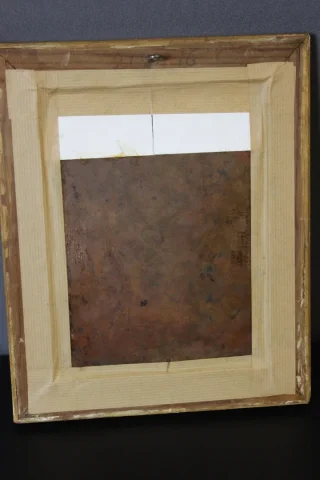 Huile Sur Cuivre Christ Au Roseau Fin XVII