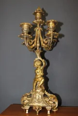 PAIR OF NAPOLEON III PERIOD CANDLESTICKS