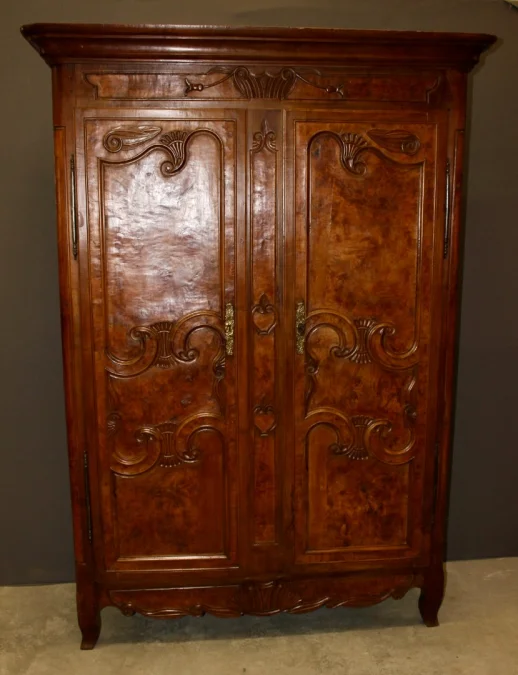 Petite Armoire Bressane En Merisier Et Frêne XIX