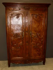 Petite Armoire Bressane En Merisier Et Frêne XIX