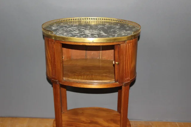 Table De Chevet Louis XVI En Acajou Fin XVIII
