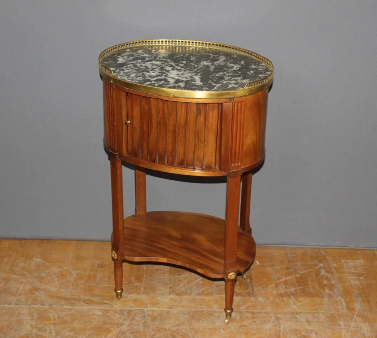 Table De Chevet Louis XVI En Acajou Fin XVIII