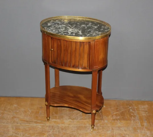 Table De Chevet Louis XVI En Acajou Fin XVIII