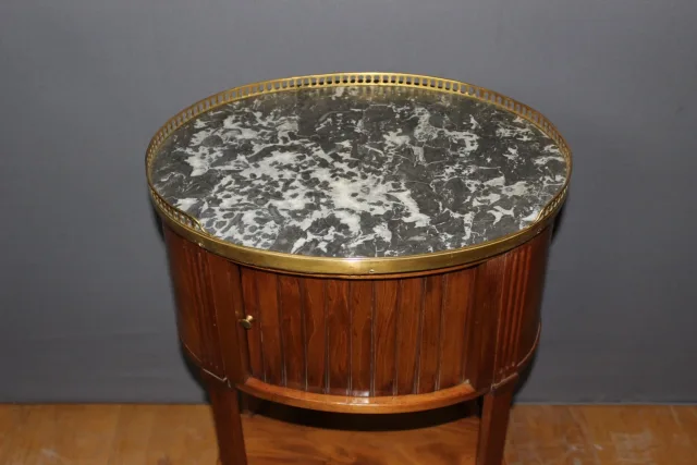 Table De Chevet Louis XVI En Acajou Fin XVIII