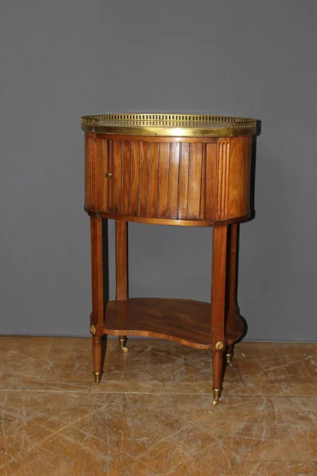 Table De Chevet Louis XVI En Acajou Fin XVIII