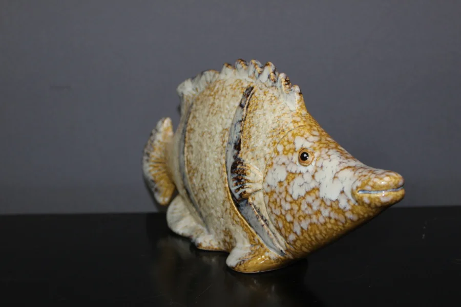 Poisson Tropical En Céramique Vers 1940