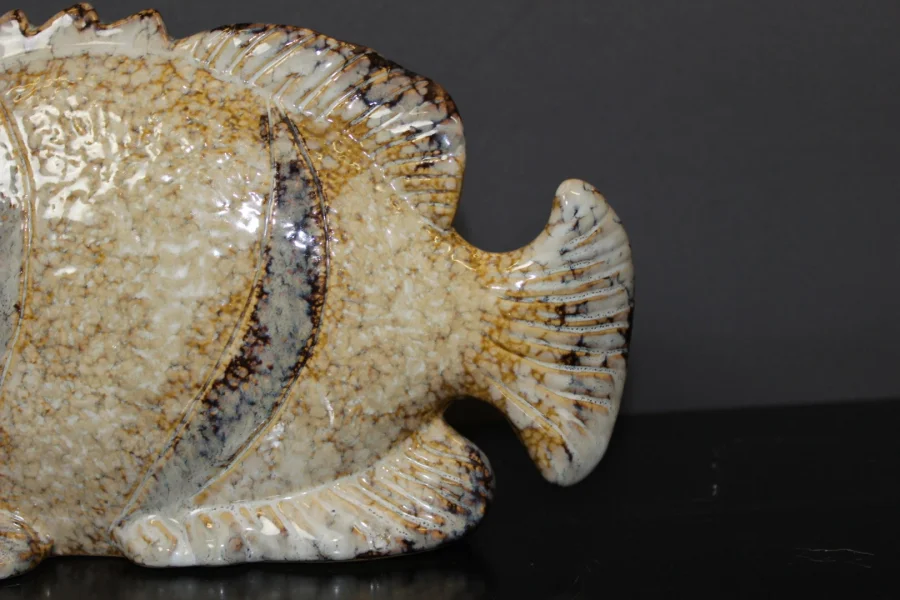 Poisson Tropical En Céramique Vers 1940