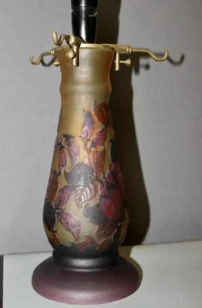 Lampe Champignon En Pâte De Verre Gallé Tip