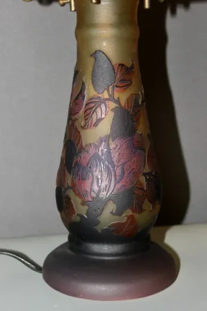 Lampe Champignon En Pâte De Verre Gallé Tip