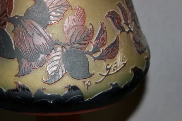 Lampe Champignon En Pâte De Verre Gallé Tip