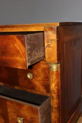Commode Empire en noyer fin XIX