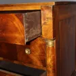 Commode Empire en noyer fin XIX